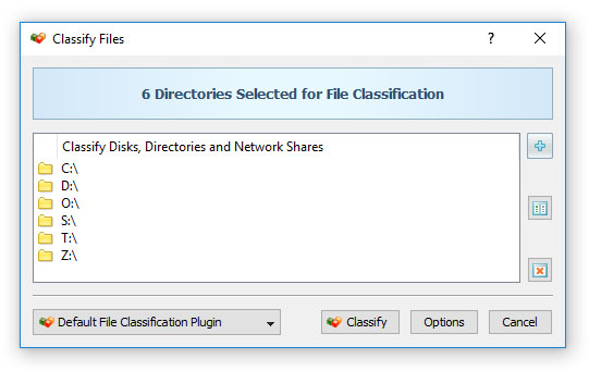File Classification Input Directories