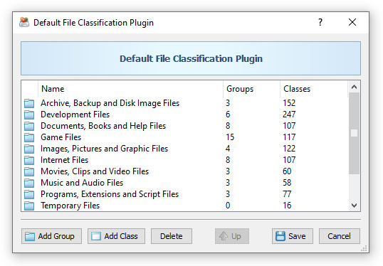 DiskSorter File Classification Plug-in Designer